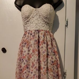 Love Culture Dress Strapless High Low